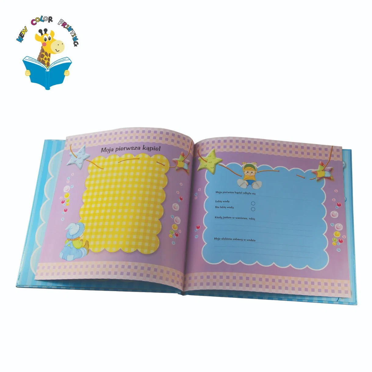 Children CD Audio Book Hardcover Back Printing for Baby