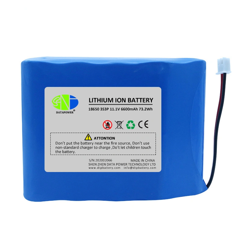 10,8V/11,1V/12V 4000mAh 5200mAh 6000mAh 18650-3s2p zusammengesetzter Lithium-Ionen-Akku Mit DC-Eingang/Ausgang