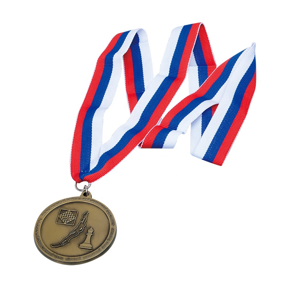 Gold Zinc Alloy Sports Champion Honor Blank Custom Metal Medal