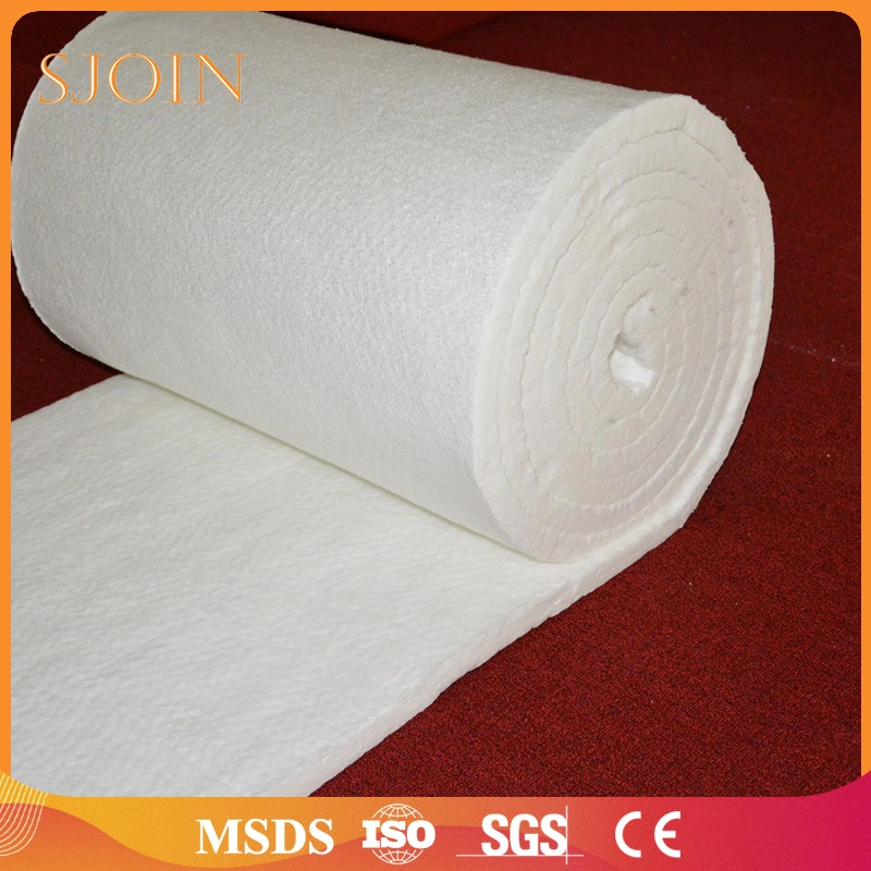 Factory Price 1260 Degree Refractory Alumina Silicate Needle Ceramic Fibre Blanket 50mm Ceramic Fiber Insulation Blanket