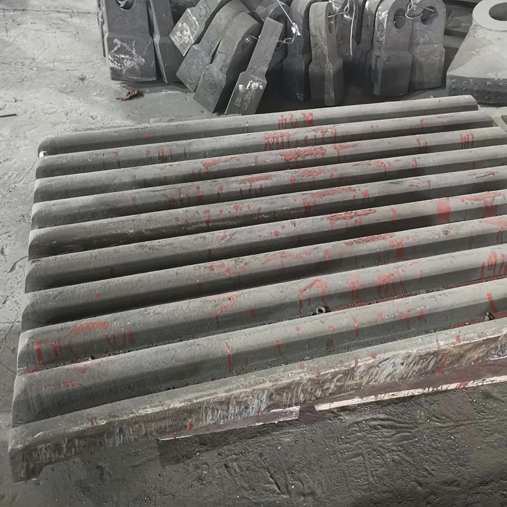 Customized High Mn Steel Wear Part Casting Jaw Crusher Jaw Plates