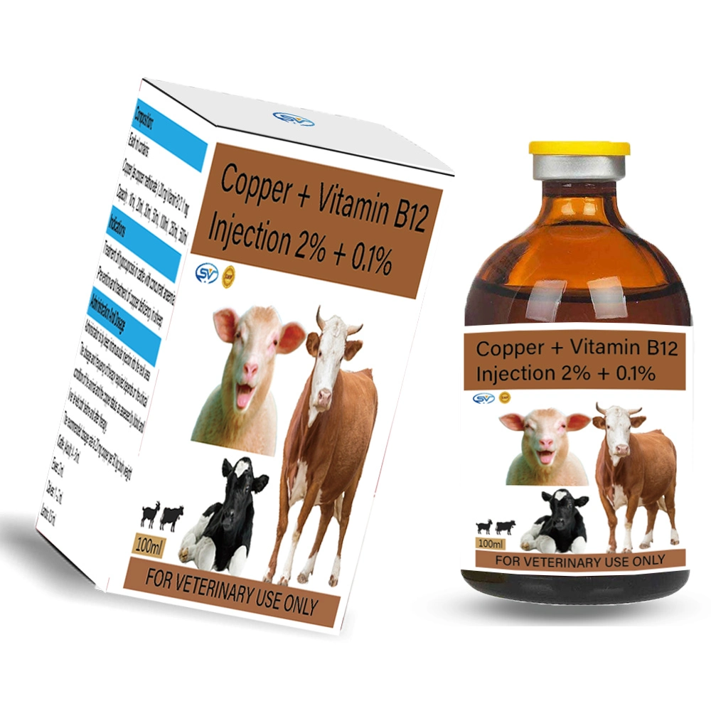Veterinary Copper + Vitamin B12 Injection 2% + 0.1% Various Capacities