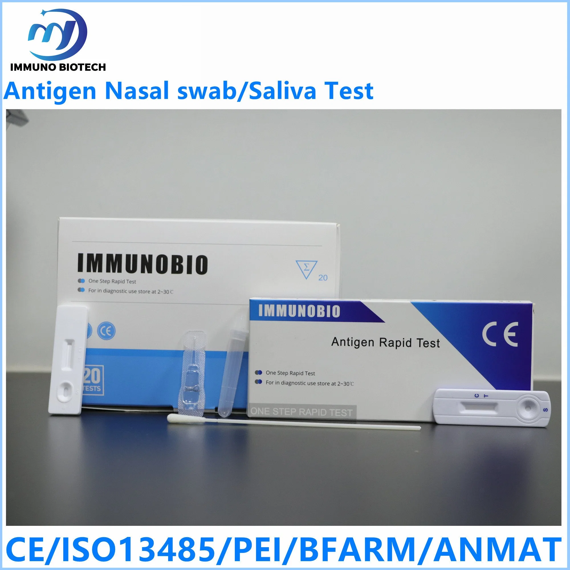 Antigen Diagnostic Test Kit for 2019 Virus Saliva/Throat/Nasal CE/Pei