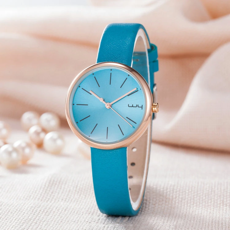 Classic OEM ODM Leather Strap Gift Woman Fashion Watch (Wy-126B)