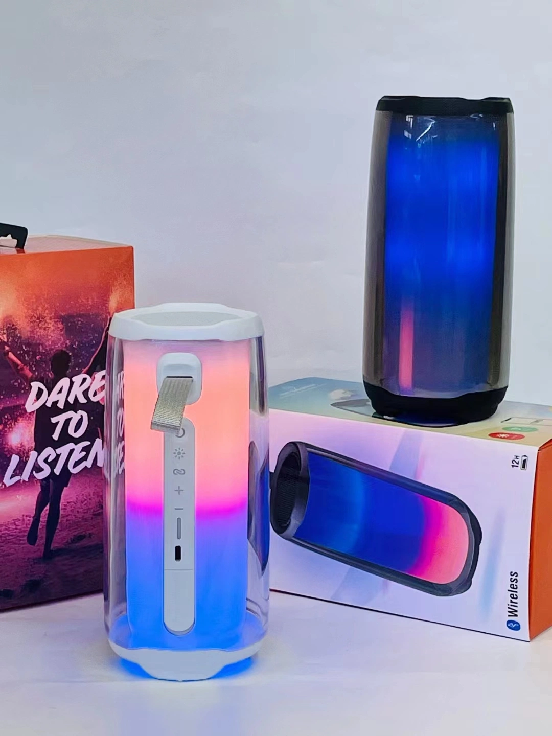 Hot Selling Pulse5 Bluetooth Speaker, Subwoofer, Desktop Pulsation, 5th Generation Music, Full Screen Colorful Light