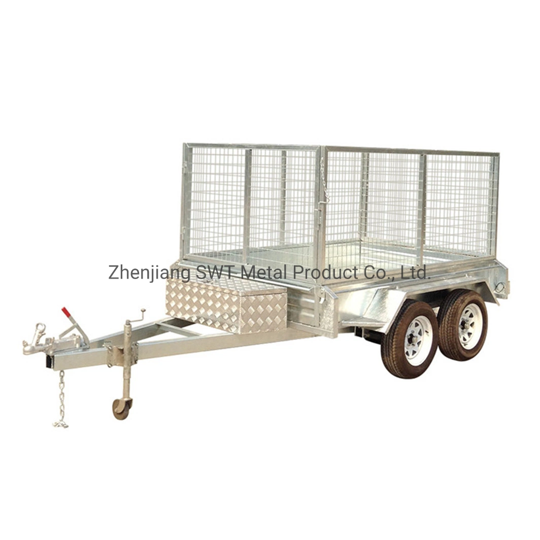 Utility Farm Cage Trailer with Checker Plate Floor (SWT-TT105)
