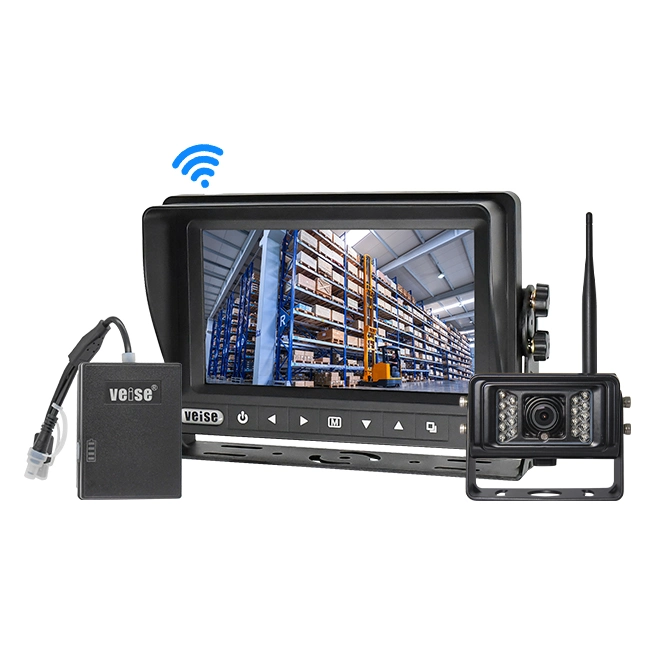 HD Wireless Forklift Monitor Set with Rechargeable Battery Pack