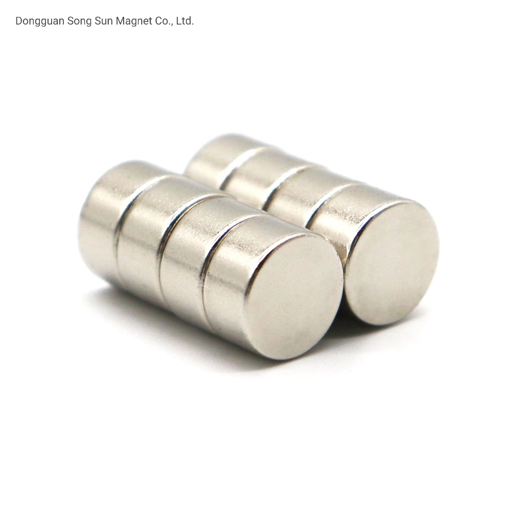 ISO/Ts 16949 Certificated Rare Earth Permanent Coated Mini Cylinder Neodymium Micro Magnet