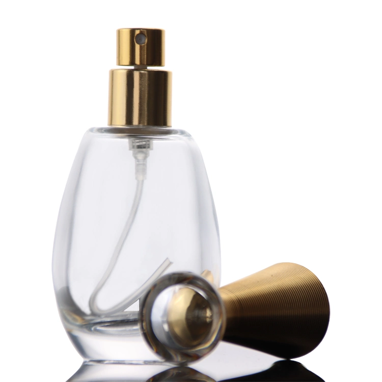 30 Ml Portable Round Water Drop Transparent Glass Perfume Bottle