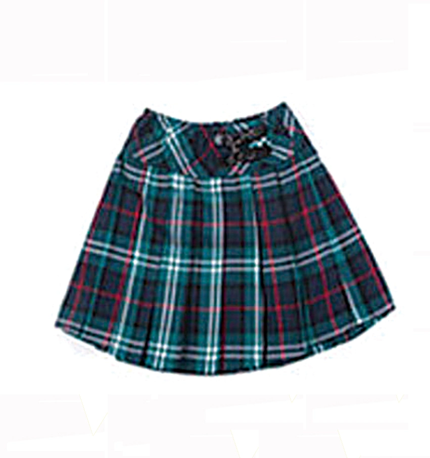 L'école conception uniforme courte jupe plissée Plaid pour les filles