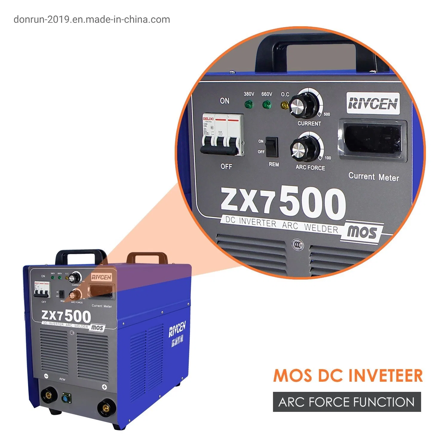 Inversor DC para soldar a arco, a tecnologia MOSFET máquina de solda com função de força de arco