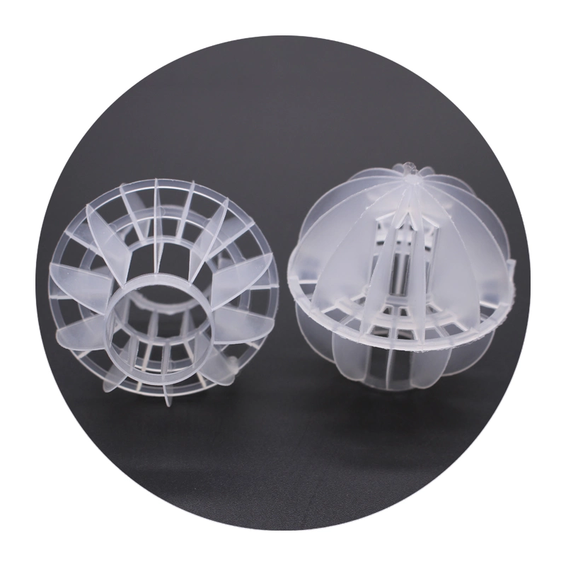 25-76mm CPVC Rpp PP PVC PE Plastic Polyhedral Hollow Ball for Adsorption Tower