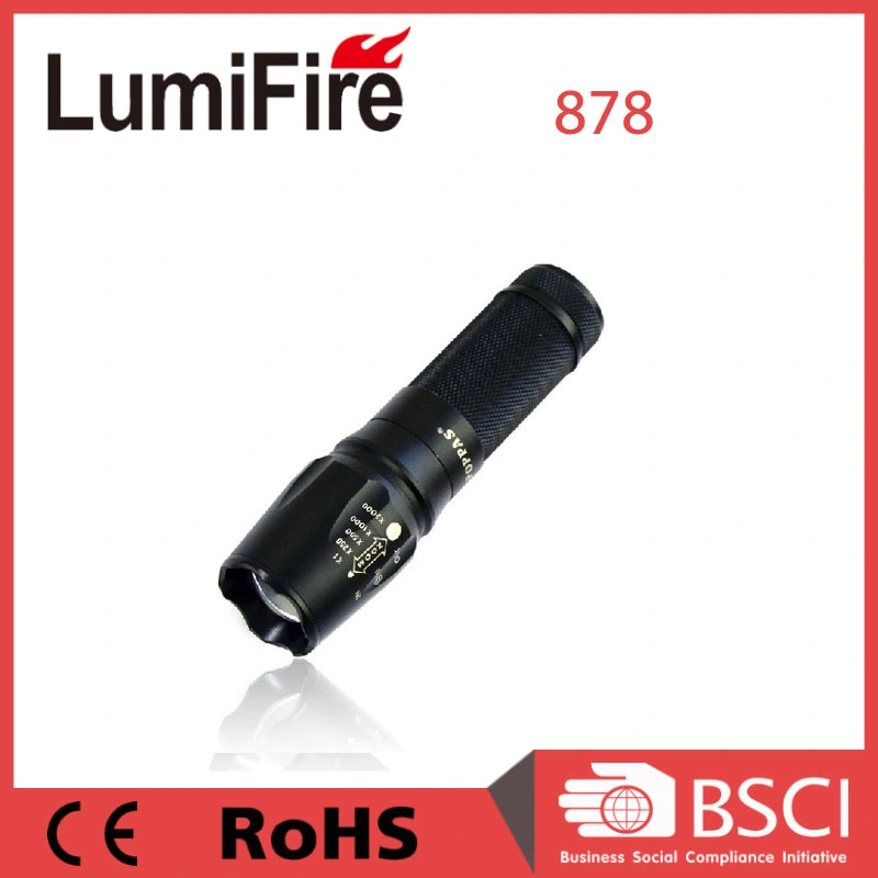 Xm-L T6 LED Telescopic Portable Aluminium Camp LED Torch