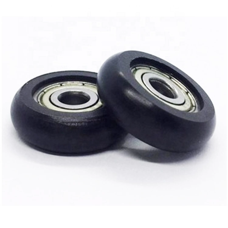 Polyurethane PU Coated Bearings with 625 626 608 as Per Your Drawing Plastic Injection Molded Nylon Door Wheel Door and Window Pulley Wheel UPVC Sliding Window