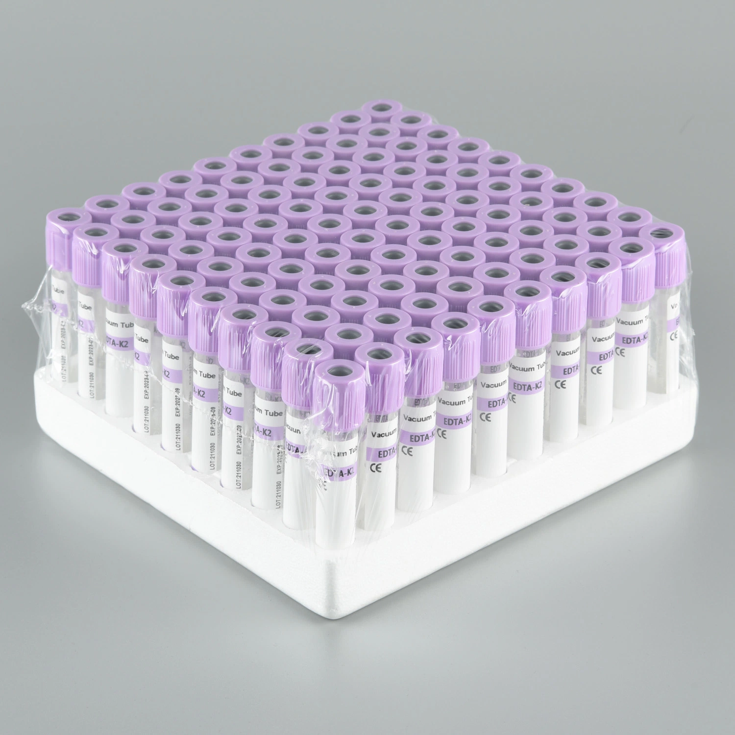 Siny 2-10 ml Edtak2 desechable de Presión Negativa la tapa de color púrpura de sangre de rutina en la sangre anticoagulante de aspiración vacío tubo Tubo de extracción de sangre