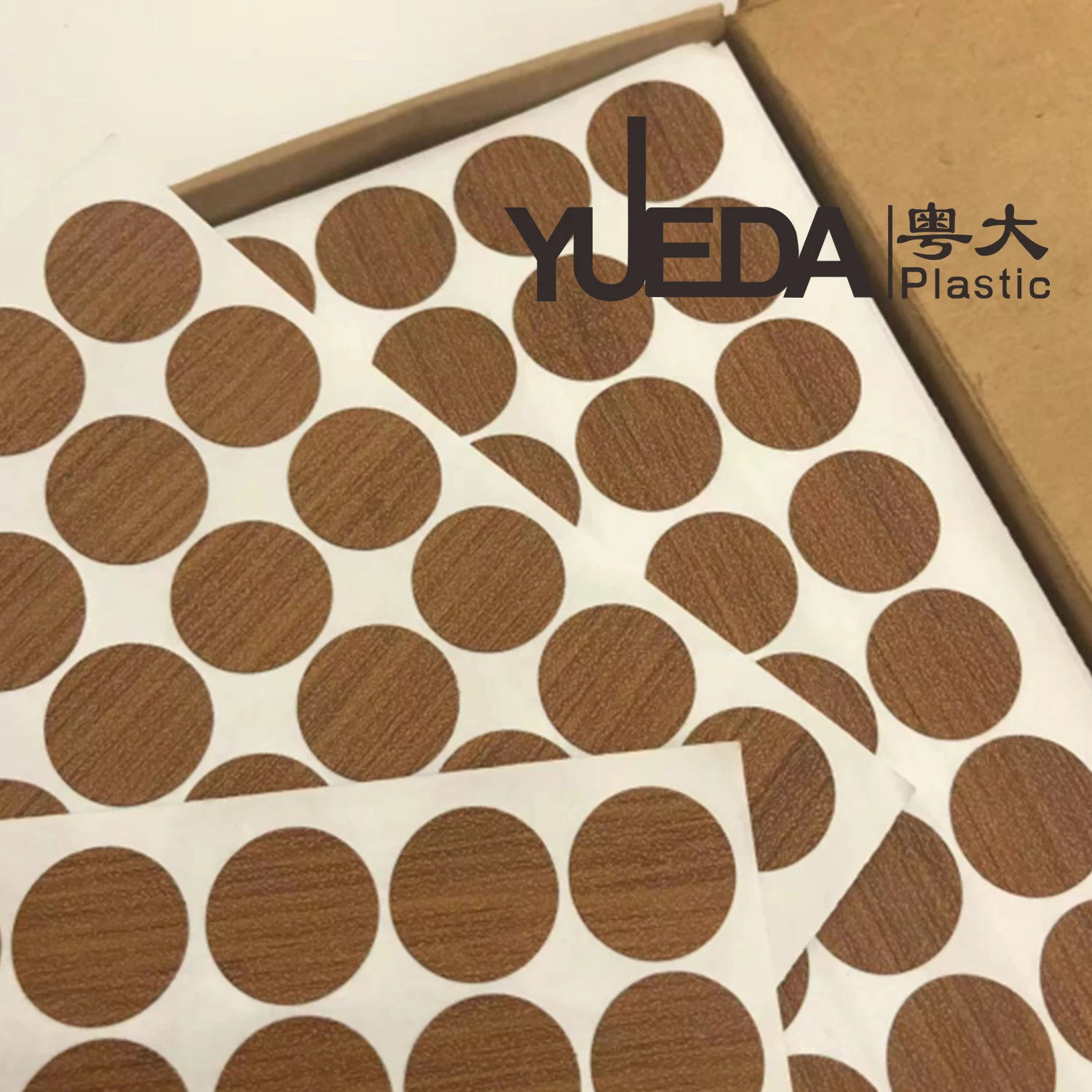 Yueda Furniture Accessories PVC Screw Cover Cap Wood Grain Screw Cover