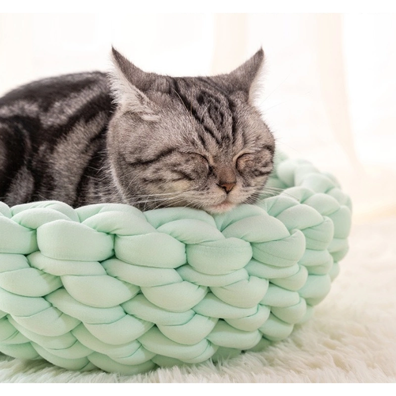 Foldable Pet Dog Nest Kitten Teddy Comfortable Sofa Indoor Winter Warm Cat Bed House for Small Dog Cat