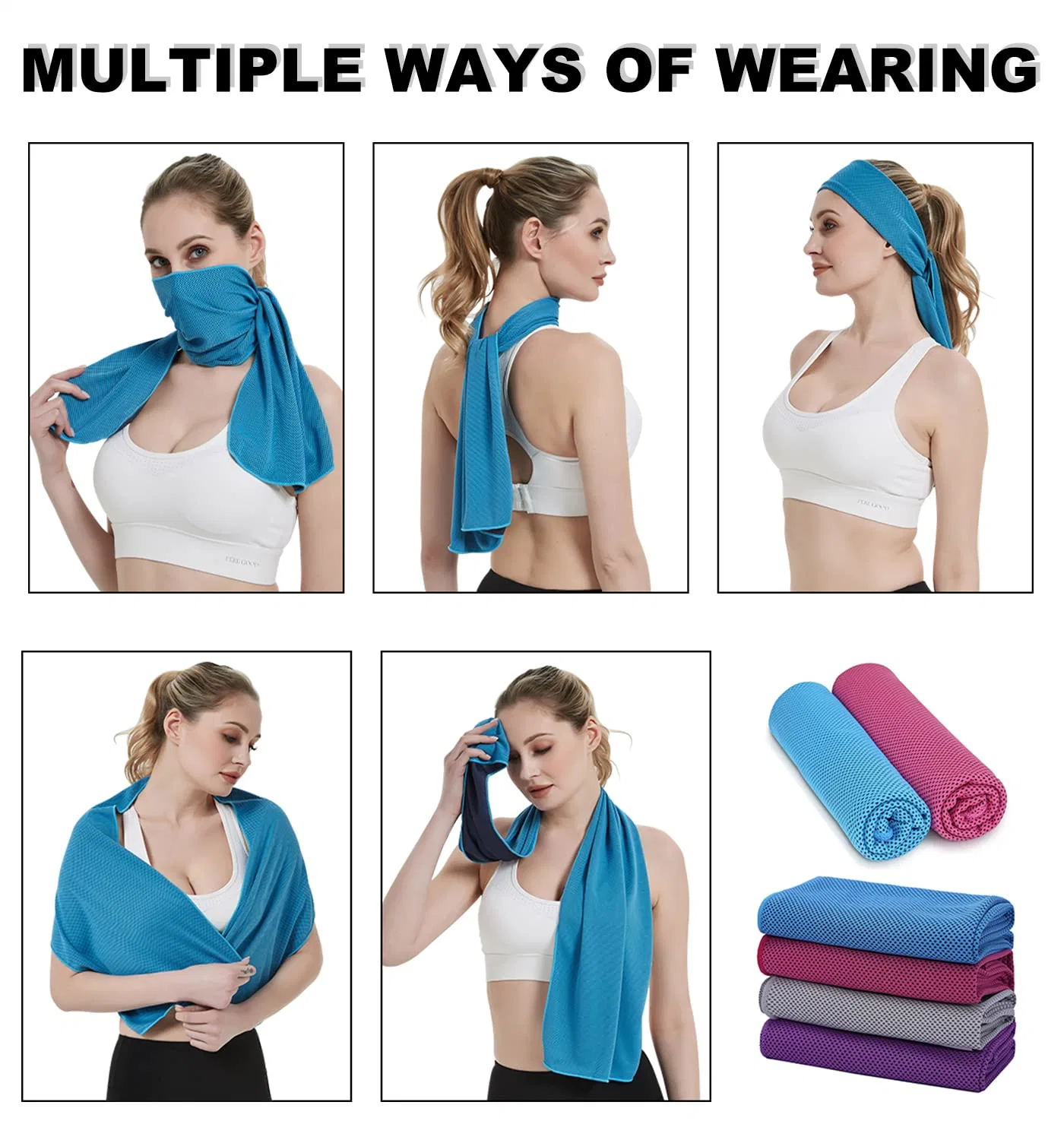 L'absorbant un séchage rapide Fitness Sport Yoga serviette