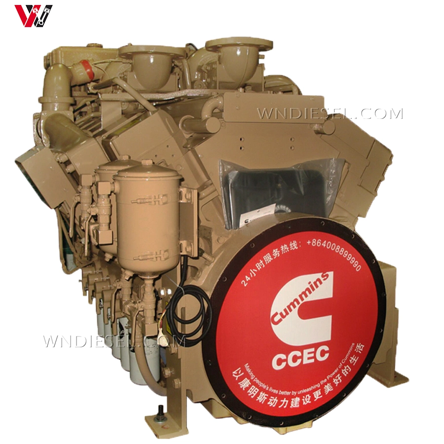 Moteur diesel marin principal Genuine Engines Cummins Kta50 M2 So60345 1193kw/1800rpm pour Cummins