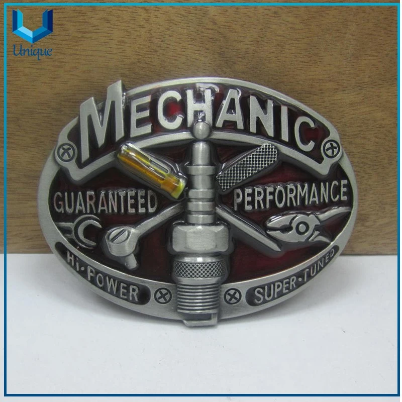 High 3D Cow Logo Metal Buckle, Metal Crafts Manufacturers Solid Brass Name Western Parts Custom Belt Buckle