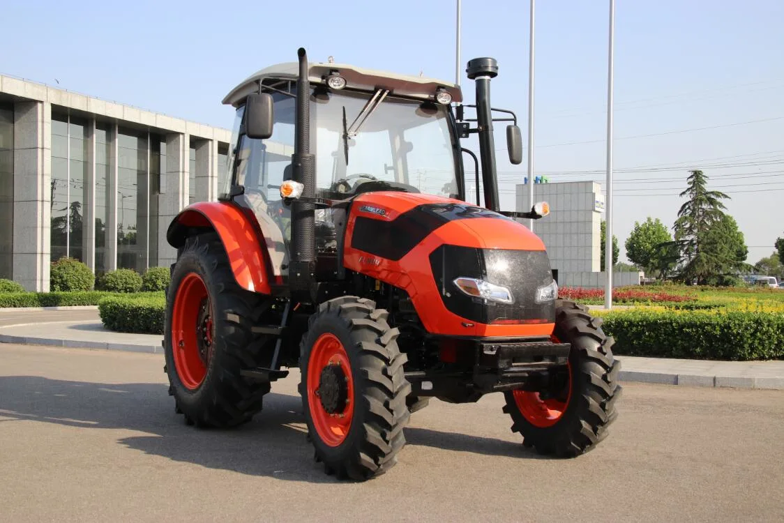 Haute durabilité et bonnes performances Chinois 90HP 4WD pour ferme Tracteur agricole Farmlead avec tracteurs ROPS