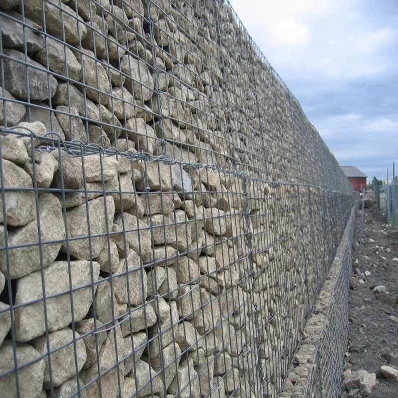 Gabion malla de alambre recubierto de PVC con luces de cruce Gavlanized caliente