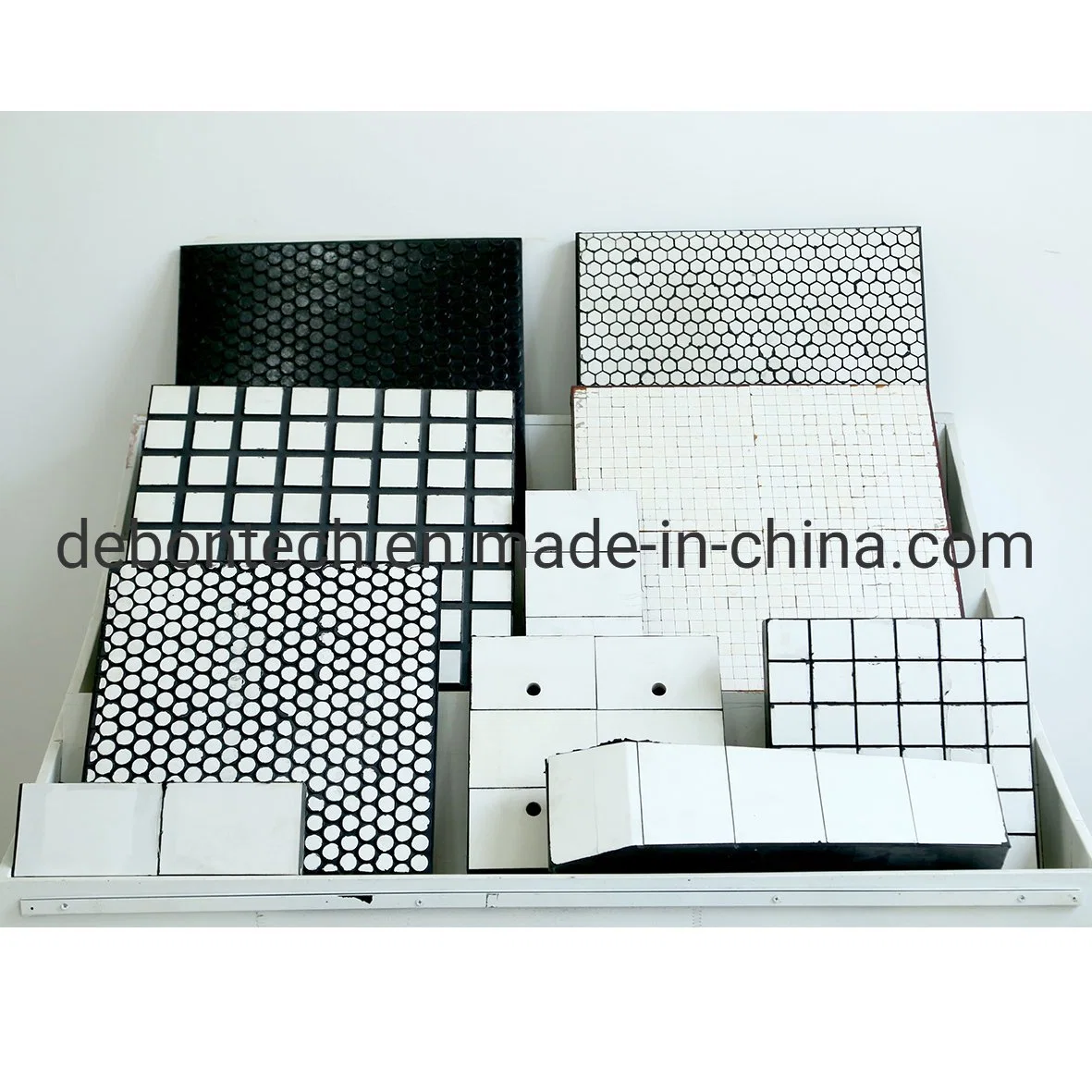 Chute Wear Ceramic Impact Plate Rubber Ceramic Coating