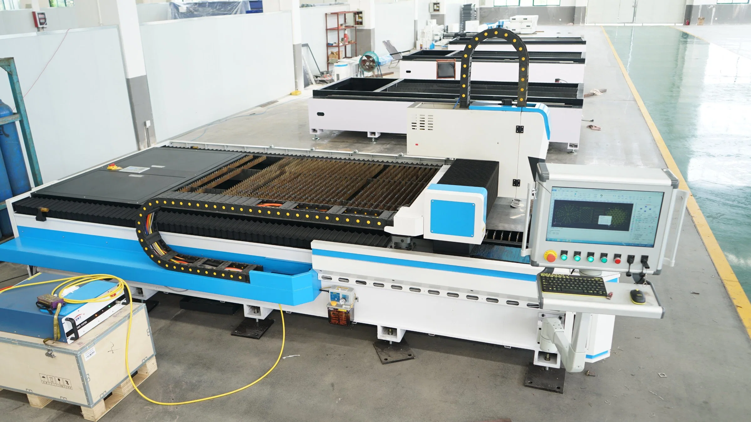 1000 Watt 1500W 1.5kw 2 3 4 Kw Automatic CNC Fiber Laser Cutting Machine Cutter for 4 mm 16mm Carbon Steel Plate and 8mm Stainless Sheet Plate