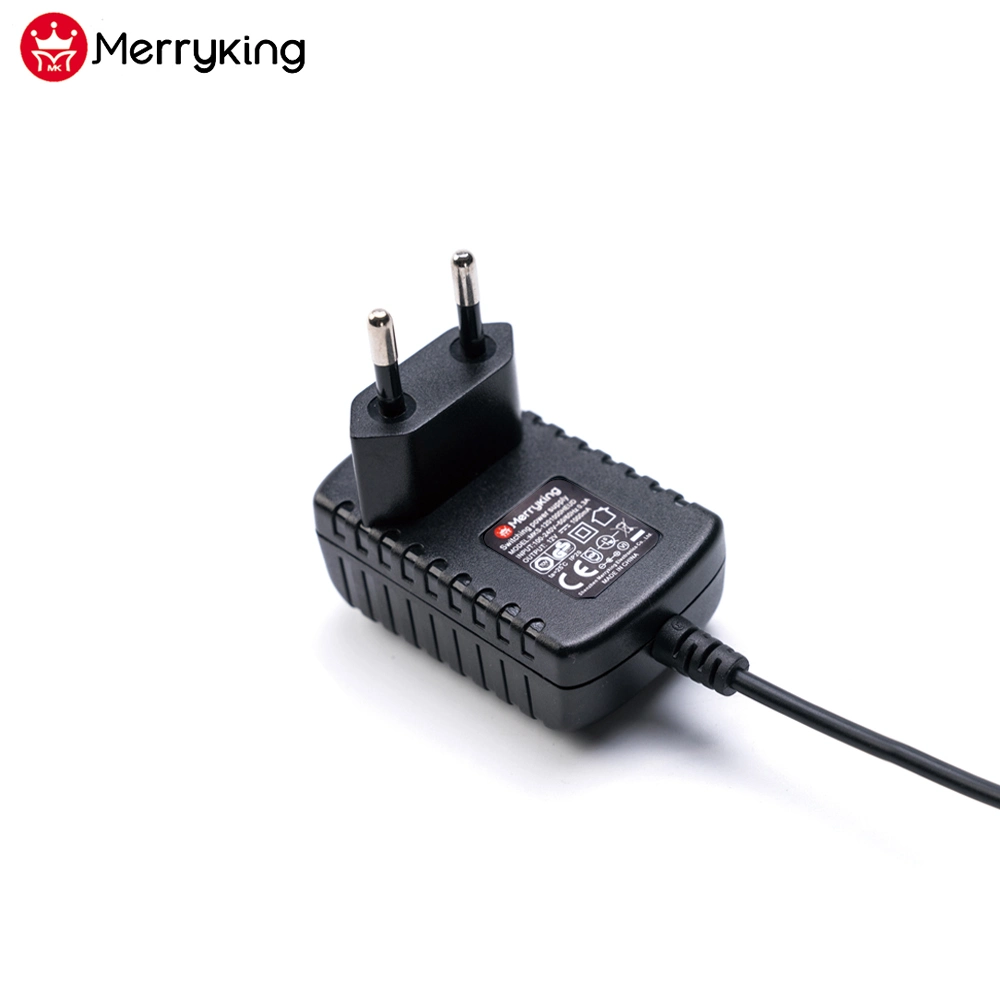 Merryking EU Plug 12V 1A Wall AC DC Power Adaptor 5V 2A Power Supply for CCTV