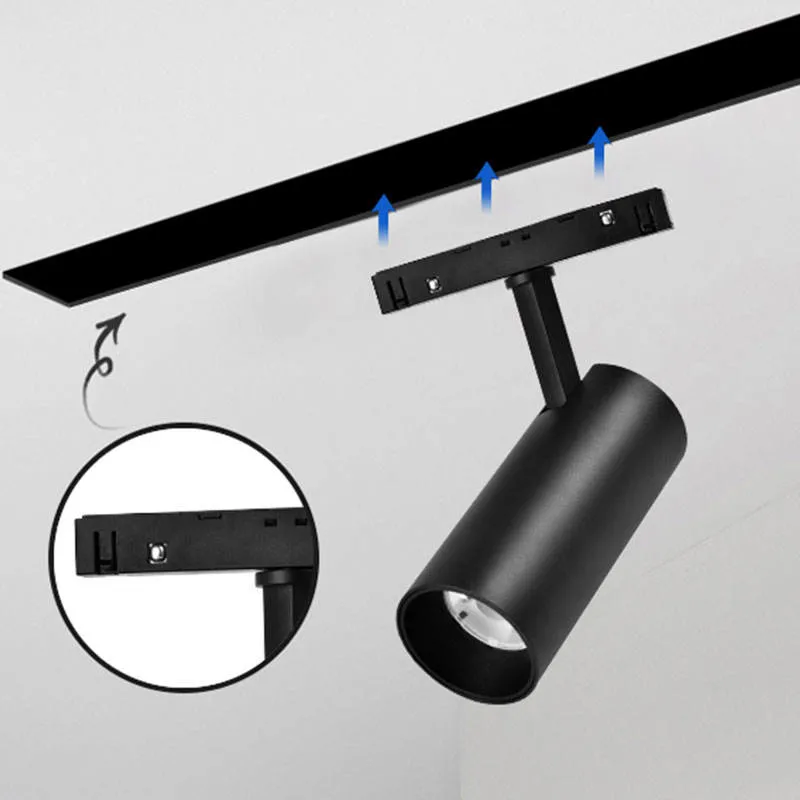 Zigbee Светодиодные плафоны освещения салона затенения коммерческого применения внутри помещений магнитную дорожку направленного освещения