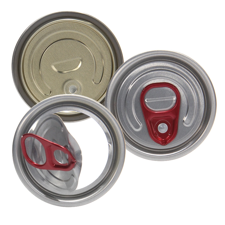 206# Tin Eoe Aluminium Easy Open Lids Ends for Coffee