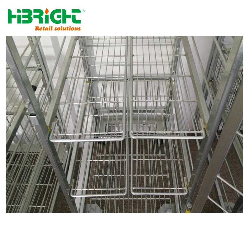 Logistic Nestable Milk Trolley Dairy Roll Cage Roll Container
