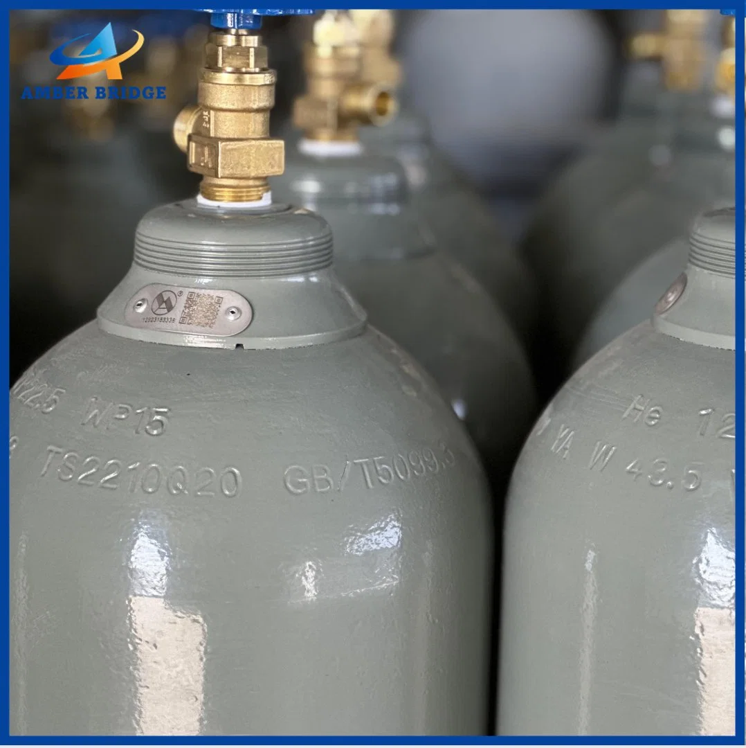 High Purity 99.999% 5N Manufacturer Supply Best Quality 200 Bar Helium Gas