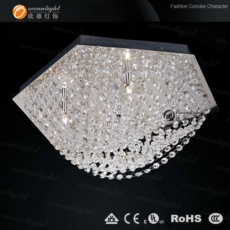 Lustre de cristal de LED de iluminação pendente do teto para decoração (OM928)