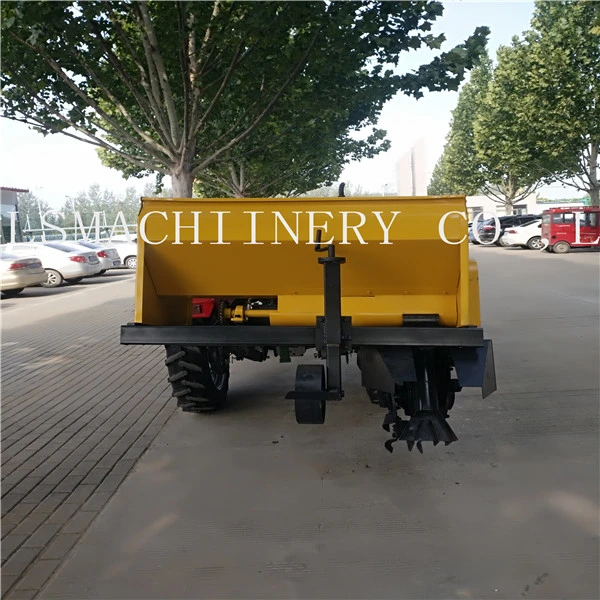 Farm Machinery, Tractor Mounted Orchard Ditching Fertilizing Soil Covering &#160; Machine. Fertilizer Spreader