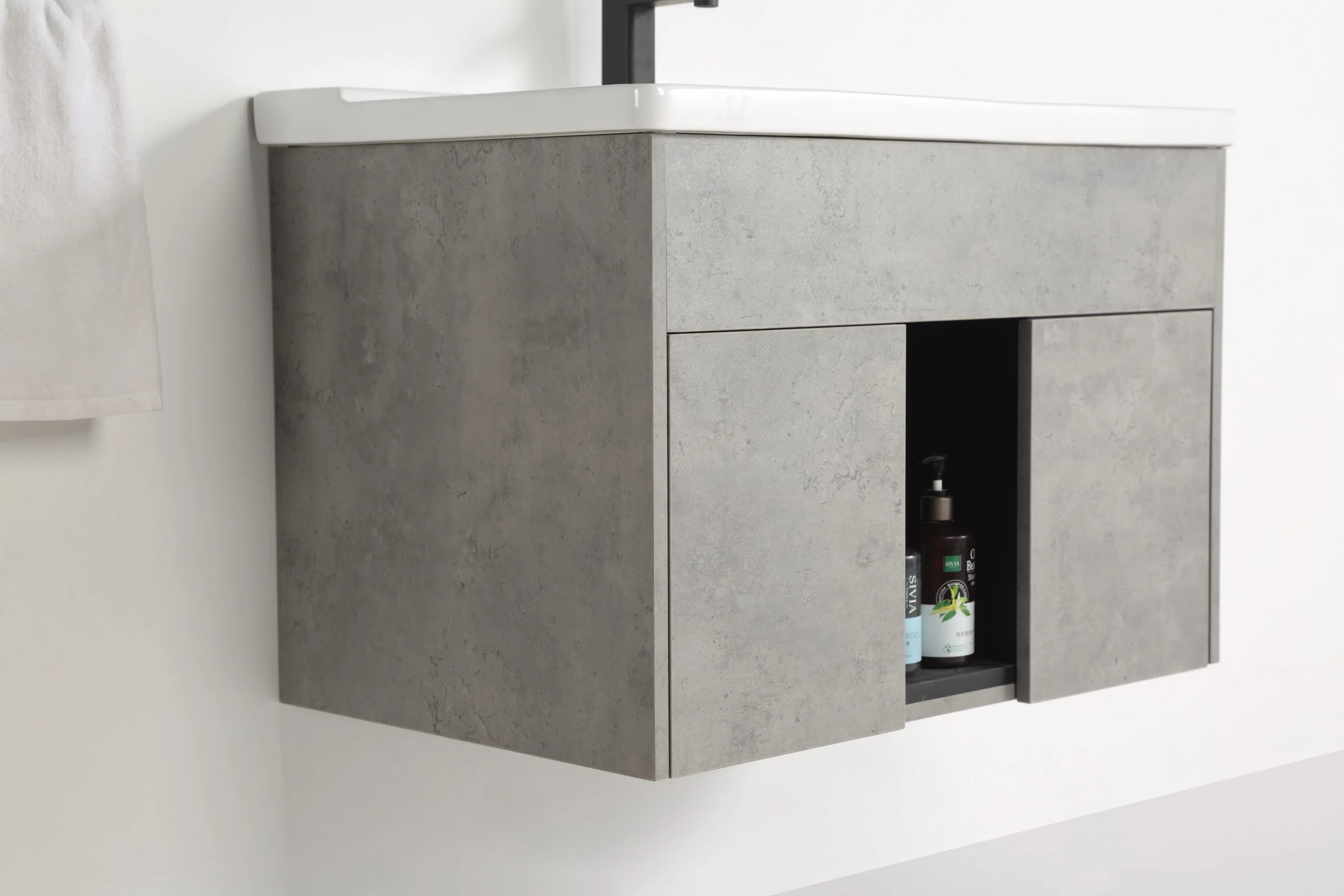 Mobiliario de baño pared cazado Gris Armario espejo Vainity lavado de cerámica Accesorios para baño lavabo lavabo lavabo lavabo lavabo lavabo lavabo lavabo