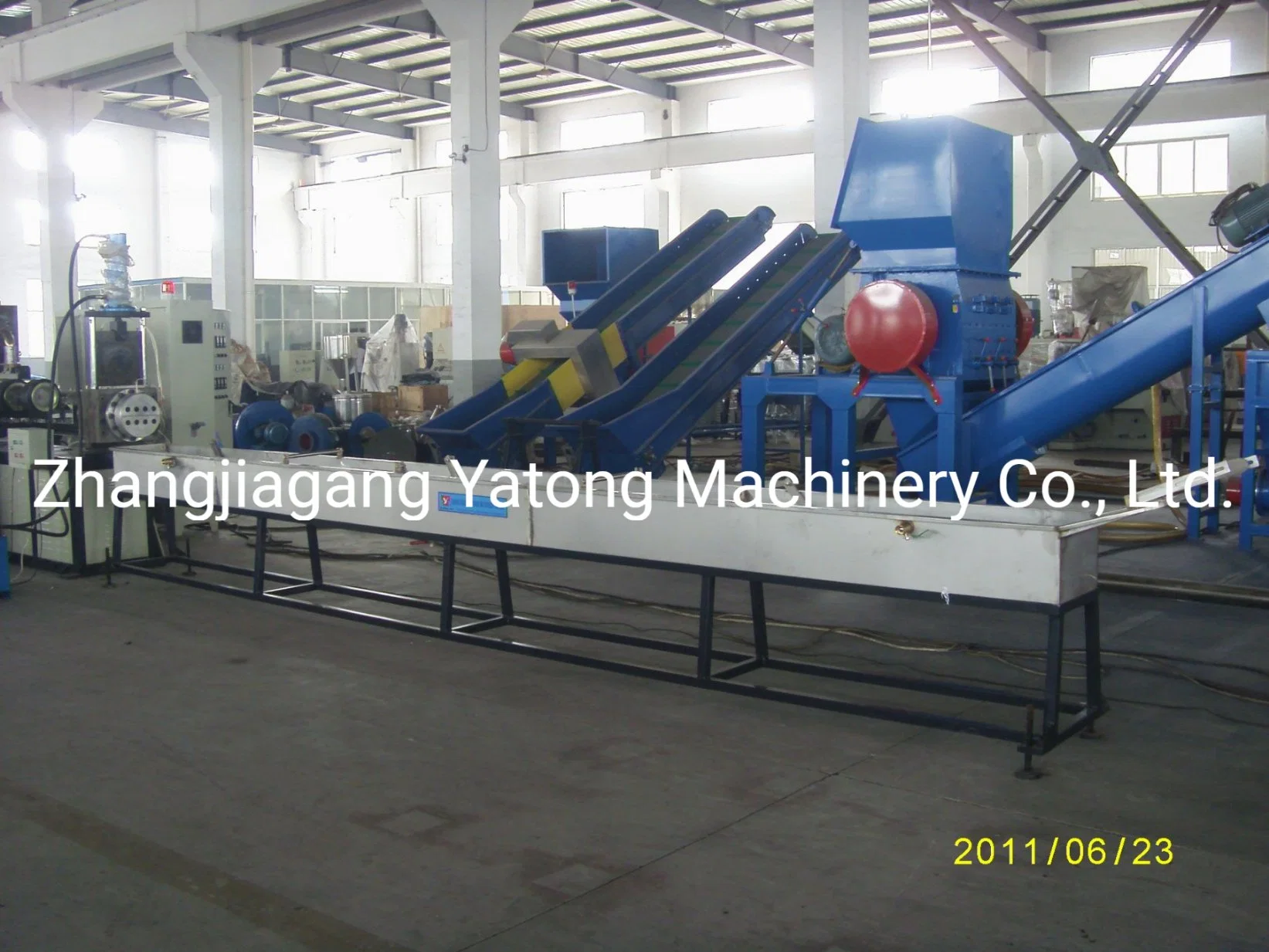 Yatong Pet PP PE Flakes Recycling Plastic Processing Machinery / Plastic Extrusion Equipment