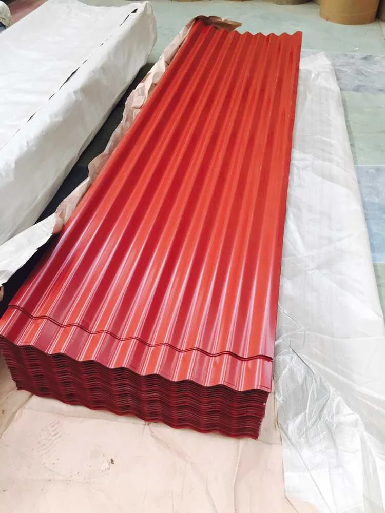 Prepainted PPGI Plastic PE PVC Color Coated Galvanized Corrugated Roofing Steel Sheet