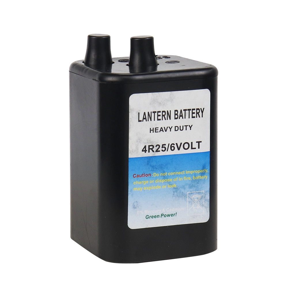 Factory Directly Supplpy 2006/66/Ec/SGS/MSDS 4r25 6V Lantern Battery Heavy Duty Primary Battery 0% Mercury Cadmium Dry Battery for Signal Light