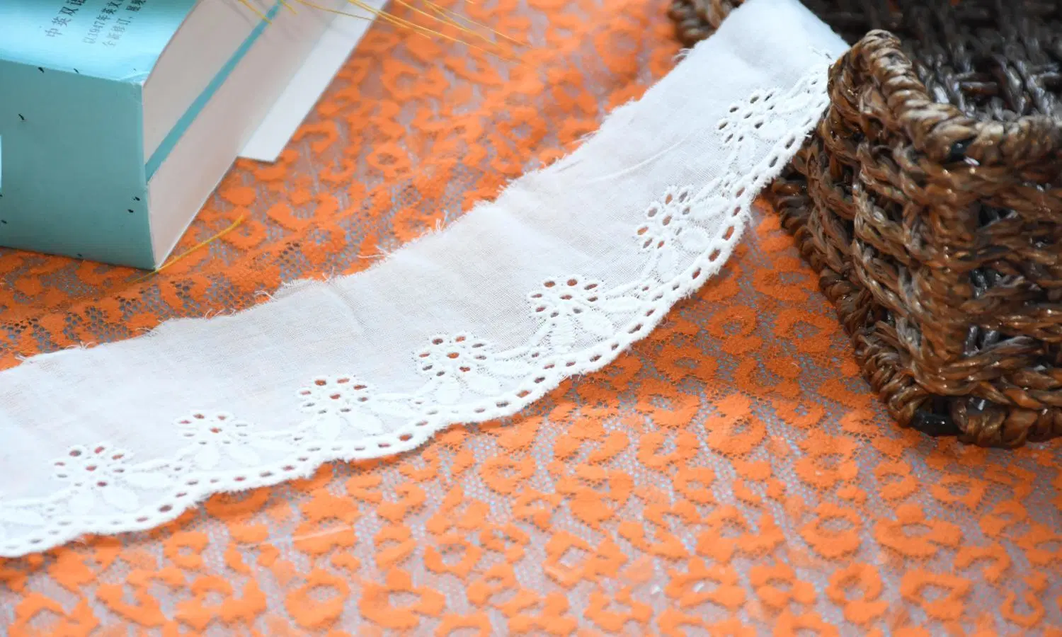 100%Cotton Lace Embroidery Cotton Lace Fabric