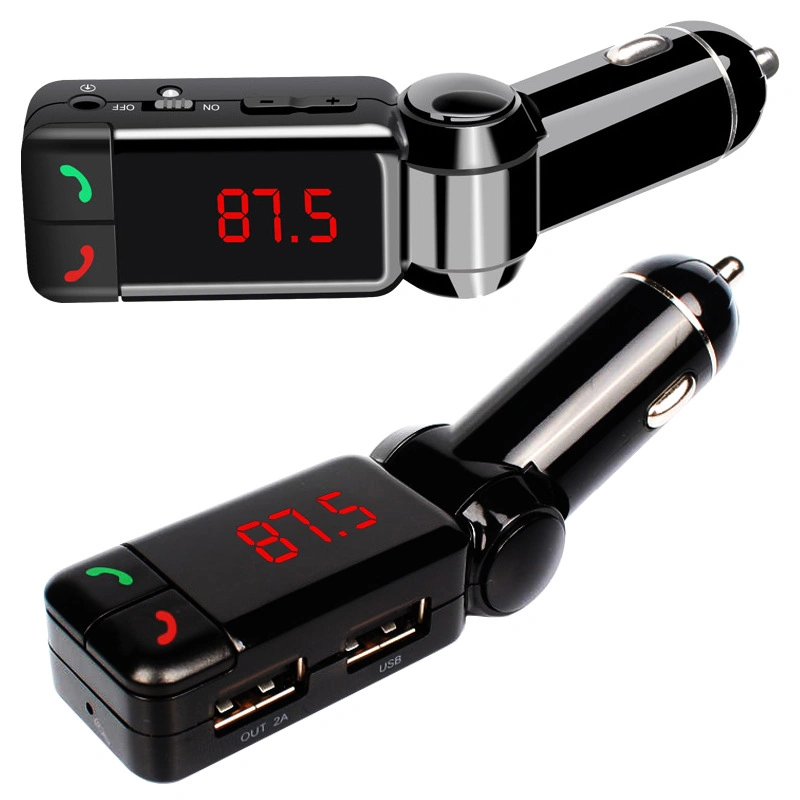 FM Bluetooth Car Transmitter Bc06 LCD Display Charger Car Kit