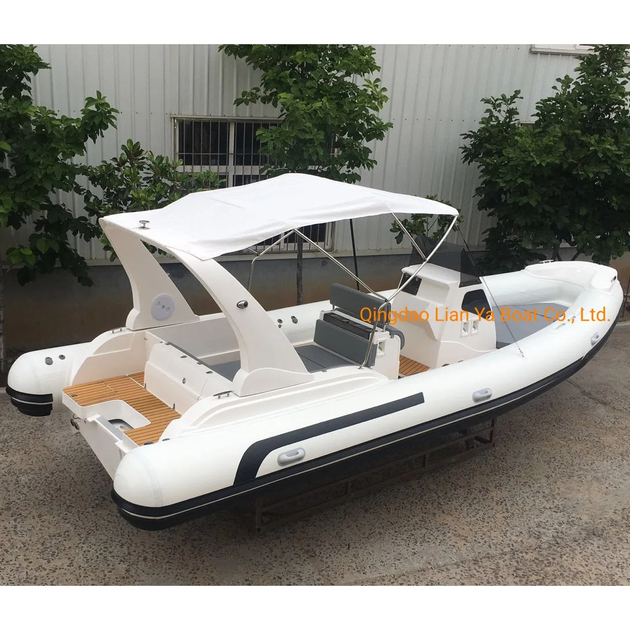 Liya 7,5m Hypalon rígido Hull Inflatable Rib Boats Center Console Motor Water Fishing Tour Speed Boats para la venta