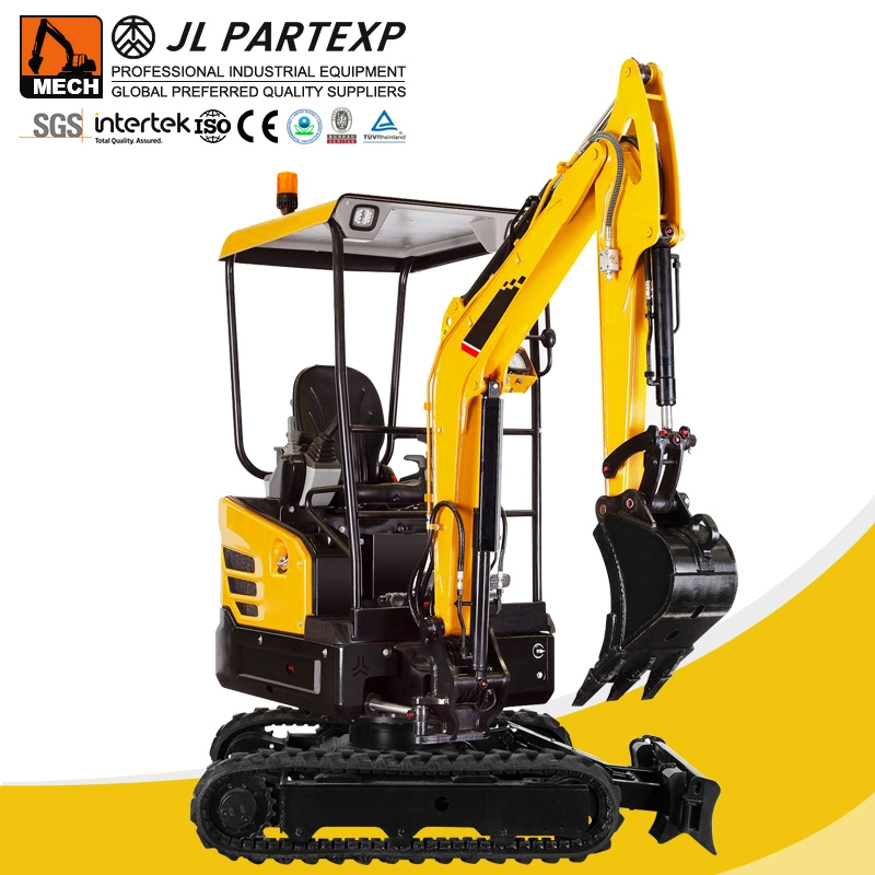 1.8/2 Ton Mini Crawler Excavator Digger with Loader and Excavator