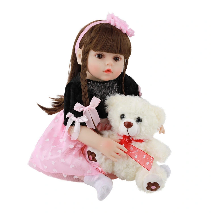 48cm Reborn Baby Dolls Cute Soft Handmade Realistic Newborn Silicone Vinyl Baby Dolls Toys for Girl Boys Kids Birthday Xmas Gift