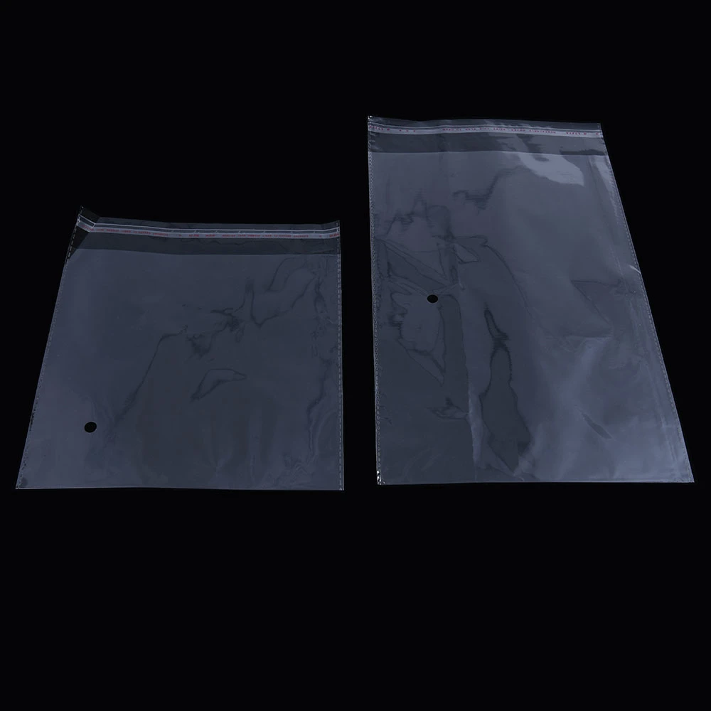 Custom 2.2-2.5micron Transparent Plastic OPP Bags with Adhesive Packaging Bag