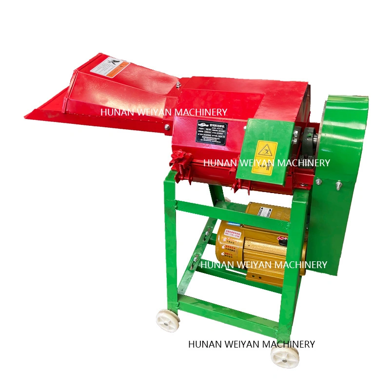 Weiyan New Design Grass Chopper Pulverizer Corn Stalk Chaff Cutting Machine for Animals Feed Mini Chaff Cutter