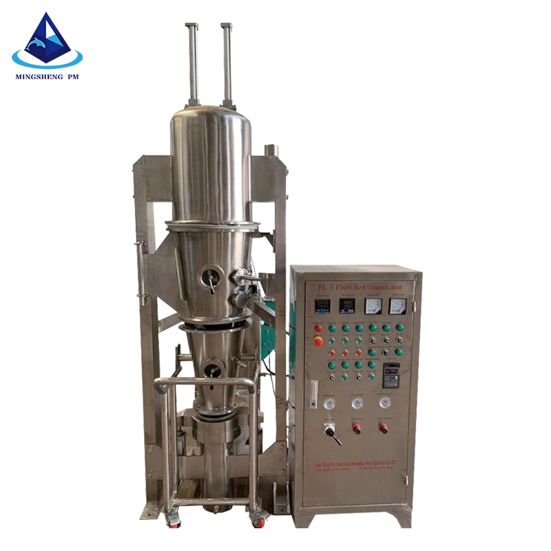 FL-5 High Speed Fludized Bed Drying Spray Granulator Fluid Bed Dryer Machine