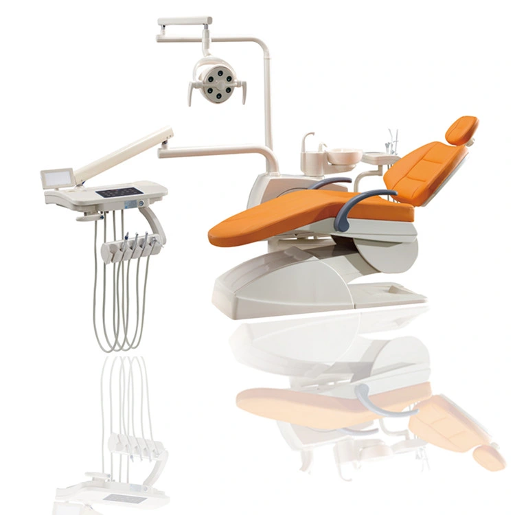 Portble Dental Unit with Dental Chair LED Sensor Lamp Dental Handpieces Dental Chair Unit Equipment