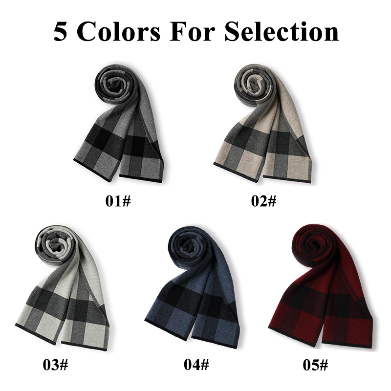 Wholesale/Supplier Stylish Classic Winter Warm 100% Wool Men Scarf