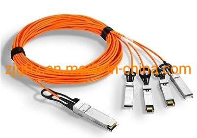 Optical Fiber 40gbps Data Rate Active Optical Cable 850nm Tx Vcsel 4*SFP Breakout Customized Length